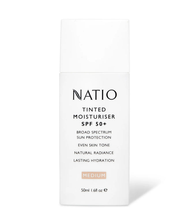 Natio Tinted Moisturiser SPF 50+ Medium 50g
