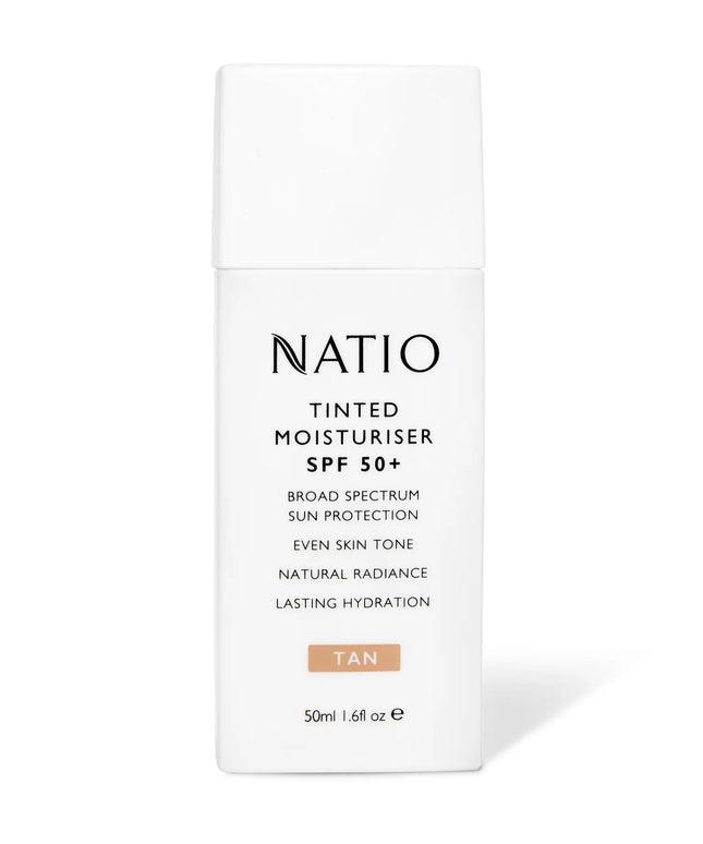 Natio Tinted Moisturiser SPF 50+ Tan 50g